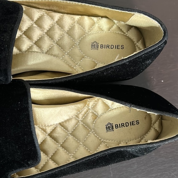 Birdies The Starling Black Vegan Velvet
Round Toe Flat Smoking Slipper Sz 8.5 - Picture 8 of 10